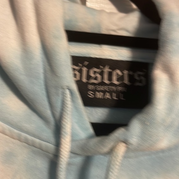 NWOT James Charles Sisters cloud butterfly tie dye sweatshirt in size small - Picture 4 of 5